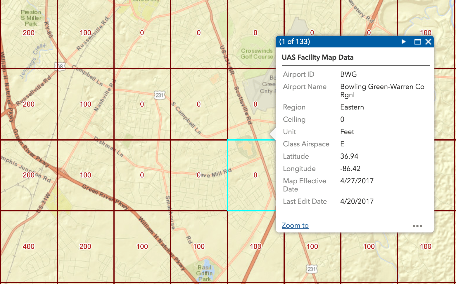 faa restricted airspace map